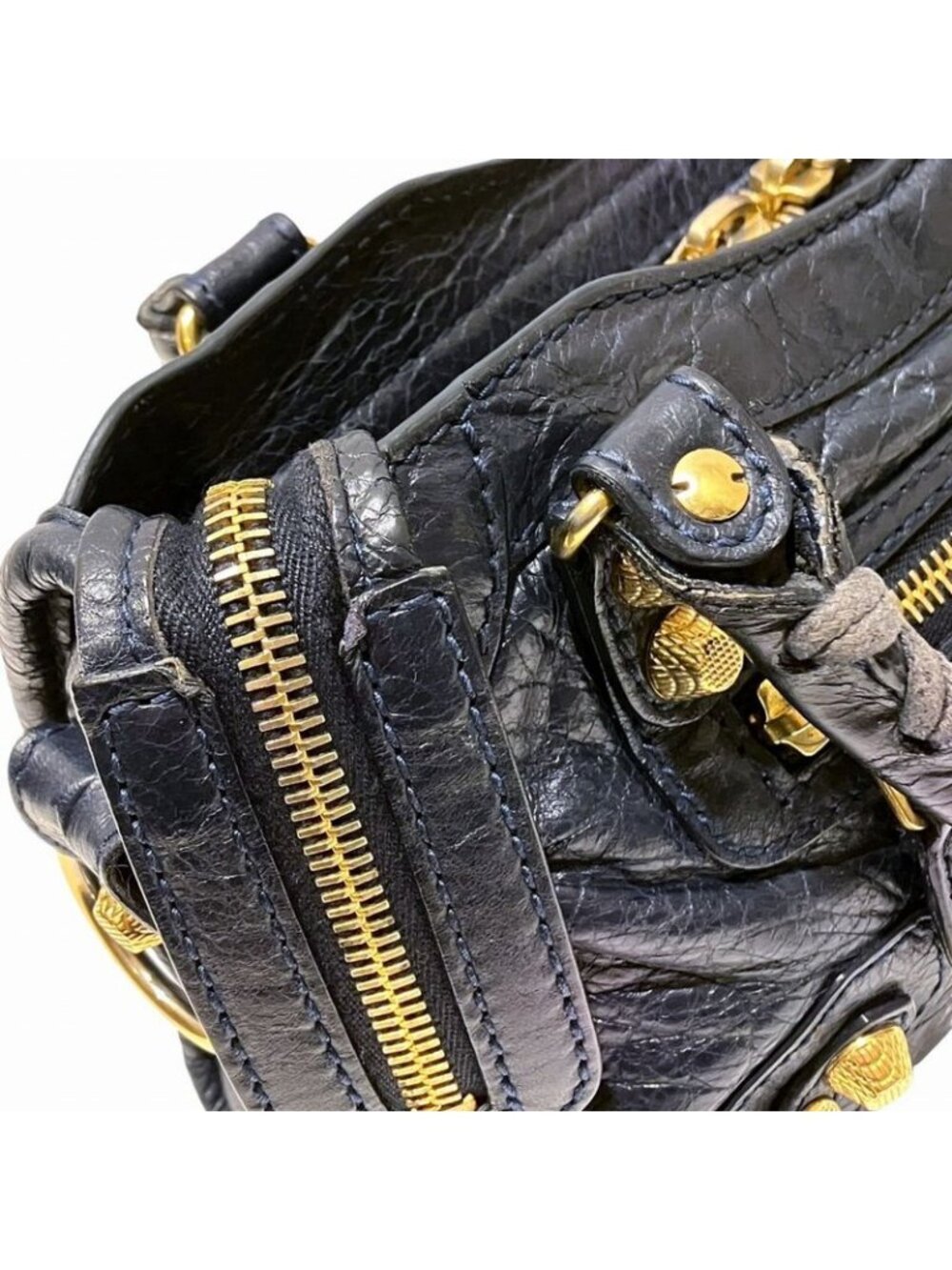 Balenciaga Mini City Giant Handbag Leather - Picture 8 of 9